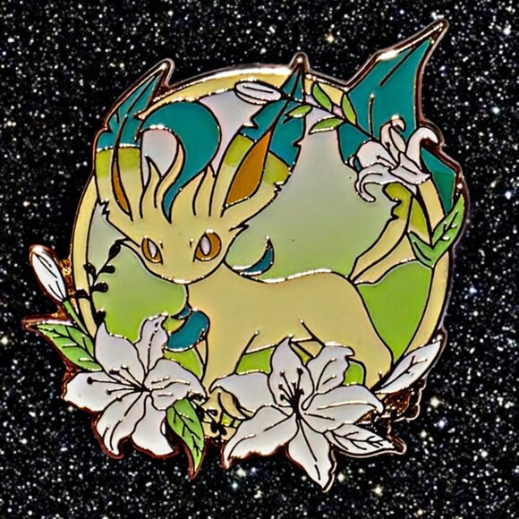 Complete Eeveelution Floral Pokémon Enamel Pin Set – 9 Piece Collector’s Lot - Picture 5 of 11